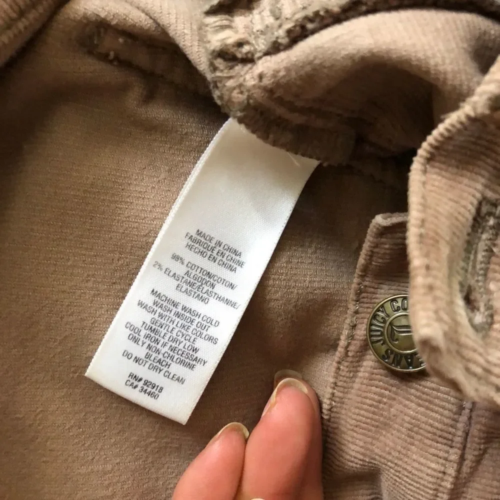 Juicy couture corduroy skinny jeans/pants